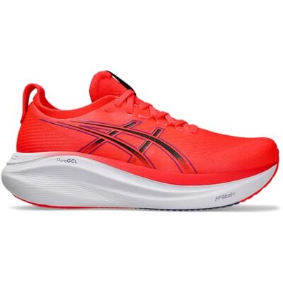Asics Homme Gel-Nimbus 27, Flash Red Black, 45 EU - Publicité Asics Homme Gel-Nimbus 27, Flash Red Black, 45 EU - Publicité