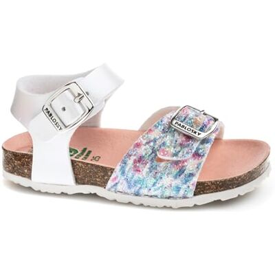 Pablosky Bio Sandale, Blanc, 24 EU Large - Publicité Pablosky Bio Sandale, Blanc, 24 EU Large - Publicité