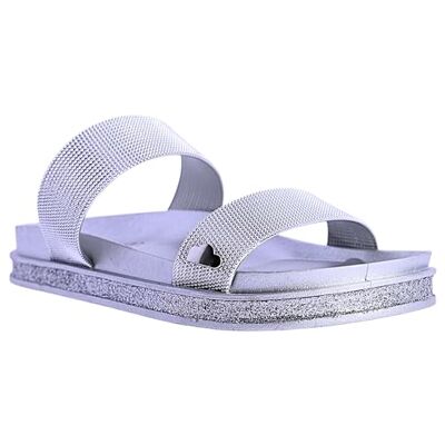 DON ALGODON Mujer Sandales pour femme Sandales Playa Y Piscina de Goma Con Suela Antideslizante Y Diseño Ligero Tongs pour la plage et la piscine, argenté, 37 EU - Publicité DON ALGODON Mujer Sandales pour femme Sandales Playa Y Piscina de Goma Con Suela Antideslizante Y Diseño Ligero Tongs pour la plage et la piscine, argenté, 37 EU - Publicité