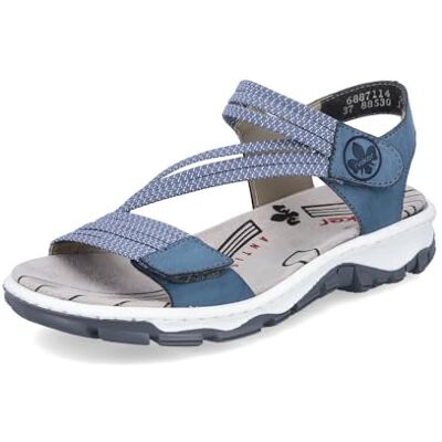 Rieker Femme Sandales 64870, Dame Sandales Fines,Chaussure d'été,Sandale d'été,Confortable,Plate,Bleu (Blau / 14),36 EU / 3.5 UK - Publicité Rieker Femme Sandales 64870, Dame Sandales Fines,Chaussure d'été,Sandale d'été,Confortable,Plate,Bleu (Blau / 14),36 EU / 3.5 UK - Publicité