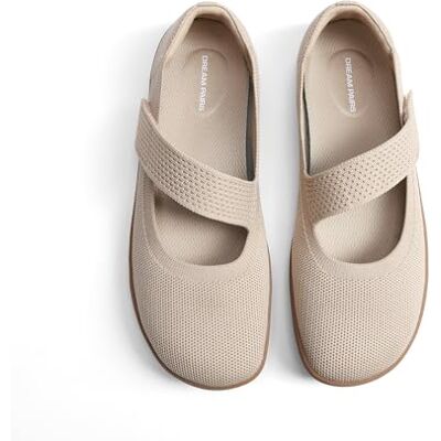 DREAM PAIRS Ballerines Femme Mary Jane Confortables Maille Respirante Lavable en Machine, Soutien Voûte Plantaire Chaussures Plates Bout Large, Travail Bureau Marche Voyage Été,Size 40,Nu - Publicité DREAM PAIRS Ballerines Femme Mary Jane Confortables Maille Respirante Lavable en Machine, Soutien Voûte Plantaire Chaussures Plates Bout Large, Travail Bureau Marche Voyage Été,Size 40,Nu - Publicité