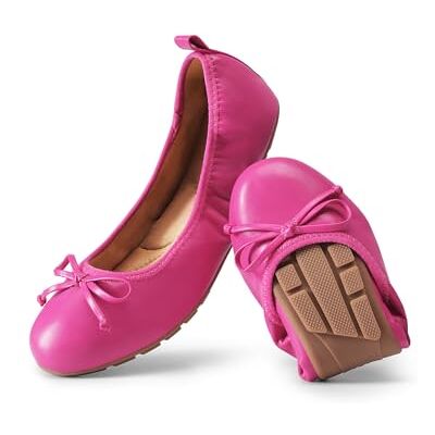 DREAM PAIRS Ballerines Femme, Chaussures Femme Légères et Confortables, Pliables Chaussures a Enfiler Femme,Size 41.5,Rose Vif,SDFA2409W - Publicité DREAM PAIRS Ballerines Femme, Chaussures Femme Légères et Confortables, Pliables Chaussures a Enfiler Femme,Size 41.5,Rose Vif,SDFA2409W - Publicité