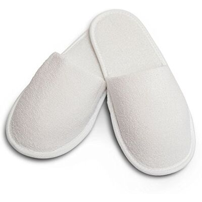Carenesse 4 paires de chaussons d'hôtel fermé taille 43-44 I Chaussons jetables pratiques en éponge 100% coton I Chaussures invité blanches avec semelles antidérapantes I légers et peu encombrants - Publicité Carenesse 4 paires de chaussons d'hôtel fermé taille 43-44 I Chaussons jetables pratiques en éponge 100% coton I Chaussures invité blanches avec semelles antidérapantes I légers et peu encombrants - Publicité