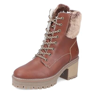 Rieker Femme Y8532 Bottes à Lacets, Marron, 38 EU - Publicité Rieker Femme Y8532 Bottes à Lacets, Marron, 38 EU - Publicité