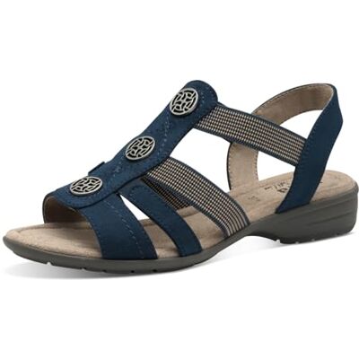 Jana Sandales Femme Plates été Vegan, Navy, 41 EU - Publicité Jana Sandales Femme Plates été Vegan, Navy, 41 EU - Publicité