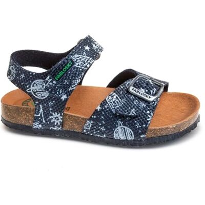 Pablosky Bio Sandale, Bleu, 38 EU Large - Publicité Pablosky Bio Sandale, Bleu, 38 EU Large - Publicité