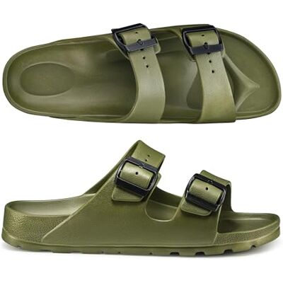 ESTRO Sandales Homme Été Confortable Sandales Homme Plastique Claquette Plastique Femme Mules B15 (44 EU, Vert) - Publicité ESTRO Sandales Homme Été Confortable Sandales Homme Plastique Claquette Plastique Femme Mules B15 (44 EU, Vert) - Publicité