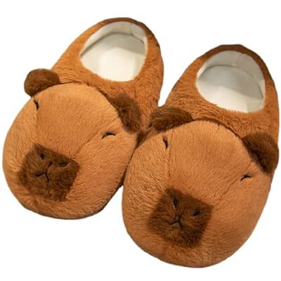 BOLD UNIQ BUNIQ Pantoufles D'animaux Pantoufles Capybara, Pantoufles En Peluche Mignonnes De Dessin Animé, Pantoufles D'hiver Chaudes En Coton Antidérapantes Pour Femmes Et Hommes - Publicité BOLD UNIQ BUNIQ Pantoufles D'animaux Pantoufles Capybara, Pantoufles En Peluche Mignonnes De Dessin Animé, Pantoufles D'hiver Chaudes En Coton Antidérapantes Pour Femmes Et Hommes - Publicité