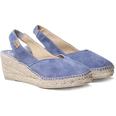 TONI PONS Espadrille compensée Femme en Daim Betty-A Indigo, 38 EU - Publicité TONI PONS Espadrille compensée Femme en Daim Betty-A Indigo, 38 EU - Publicité