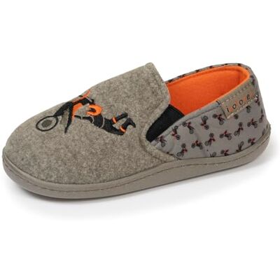 Isotoner Chaussons pantoufles Mocassins garçon enfilage facile, semelle antidérapante, 32, kaki chiné - Publicité Isotoner Chaussons pantoufles Mocassins garçon enfilage facile, semelle antidérapante, 32, kaki chiné - Publicité