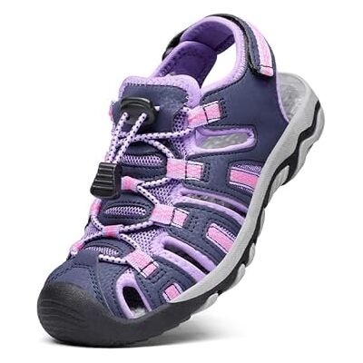 DREAM PAIRS Sandales De Sport De Été pour Garçons Et Filles pour Enfants Athlétiques en Plein Air,Size 28,Violet/Clair/Gris,160912-K - Publicité DREAM PAIRS Sandales De Sport De Été pour Garçons Et Filles pour Enfants Athlétiques en Plein Air,Size 28,Violet/Clair/Gris,160912-K - Publicité