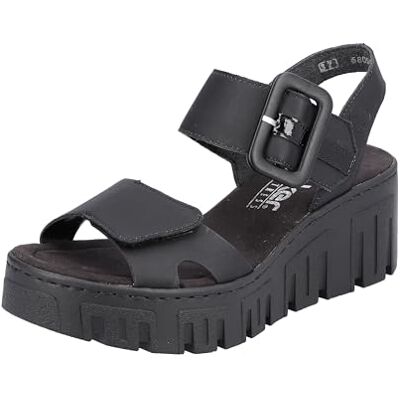 Rieker Sandales pour femme 68050, Noir, 42 EU - Publicité Rieker Sandales pour femme 68050, Noir, 42 EU - Publicité
