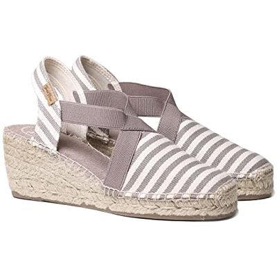 TONI PONS Espadrille pour Femme en Tissu de Coton Terra Taupe, 39 EU - Publicité TONI PONS Espadrille pour Femme en Tissu de Coton Terra Taupe, 39 EU - Publicité