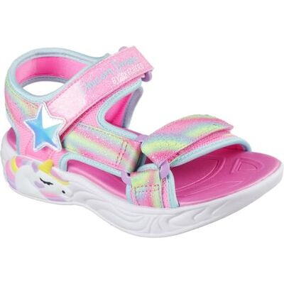 Skechers Fille Unicorn Dreams Sandal, Pink Textile Multi Trim, 34 EU - Publicité Skechers Fille Unicorn Dreams Sandal, Pink Textile Multi Trim, 34 EU - Publicité