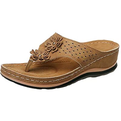 Spritumn-Home Chaussures Femme Sandales Cuir Mules Bout Ouvert Plateforme Pantoufles D'éTé Anatomiques Sandale Pieds Larges Mule - Publicité Spritumn-Home Chaussures Femme Sandales Cuir Mules Bout Ouvert Plateforme Pantoufles D'éTé Anatomiques Sandale Pieds Larges Mule - Publicité