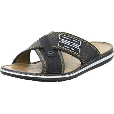 Rieker 21064-01, Mules Homme, Noir (Schwarz/Anthrazit 01), 44 EU - Publicité Rieker 21064-01, Mules Homme, Noir (Schwarz/Anthrazit 01), 44 EU - Publicité
