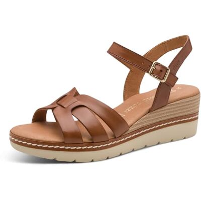 MARCO TOZZI sandale femme semelle intérieure Feel Me souple cuir doublure douce chic, marron (COGNAC), 39 EU - Publicité MARCO TOZZI sandale femme semelle intérieure Feel Me souple cuir doublure douce chic, marron (COGNAC), 39 EU - Publicité