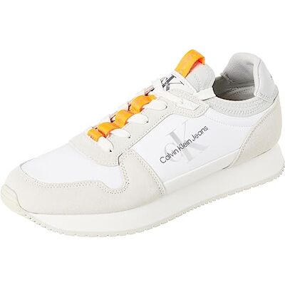 Calvin Klein Jeans Homme Baskets Runner Chaussures de Sport, Multicolore (Bright White), 44 EU - Publicité Calvin Klein Jeans Homme Baskets Runner Chaussures de Sport, Multicolore (Bright White), 44 EU - Publicité