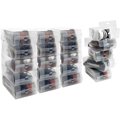Tinyyo Kurtzy - Boite De Rangement Chaussures - transparente - lot de 20 - Boîte de rangement - Publicité Tinyyo Kurtzy - Boite De Rangement Chaussures - transparente - lot de 20 - Boîte de rangement - Publicité