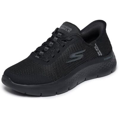 Skechers Go Walk Flex Hands Free Slip-ins Grand Entry Baskets à enfiler sans les mains pour femme, noir/blanc, 10 Wide - Publicité Skechers Go Walk Flex Hands Free Slip-ins Grand Entry Baskets à enfiler sans les mains pour femme, noir/blanc, 10 Wide - Publicité
