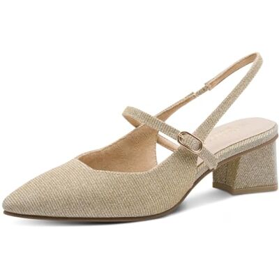 MARCO TOZZI Escarpins Femme Semelle intérieure Feel Me Souple Semelle de propreté en Cuir Moderne, métallique (Platinum), 37 EU - Publicité MARCO TOZZI Escarpins Femme Semelle intérieure Feel Me Souple Semelle de propreté en Cuir Moderne, métallique (Platinum), 37 EU - Publicité