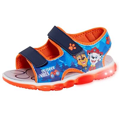 Paw Patrol Sandales de sport lumineuses pour garçons Chase à bout ouvert facile à attacher, bleu, 30 EU - Publicité Paw Patrol Sandales de sport lumineuses pour garçons Chase à bout ouvert facile à attacher, bleu, 30 EU - Publicité