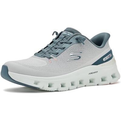 Skechers Chaussures à enfiler Arch Fit Glide-Step Pro pour femme, Gris clair multicolore, 5 - Publicité Skechers Chaussures à enfiler Arch Fit Glide-Step Pro pour femme, Gris clair multicolore, 5 - Publicité