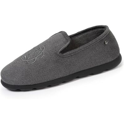 Isotoner Chaussons pantoufles Charentaises homme ultra confortables et chauds, technologie everywear, 41, gris chiné - Publicité Isotoner Chaussons pantoufles Charentaises homme ultra confortables et chauds, technologie everywear, 41, gris chiné - Publicité