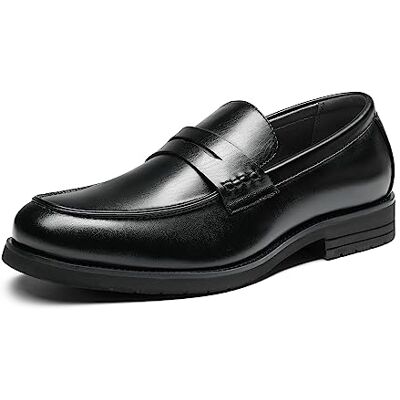 Bruno Marc Mocassins Hommes Cuir Chaussures Habillés à Enfiler Slip-ins,Size 44.5,Noir,SBLS2339M - Publicité Bruno Marc Mocassins Hommes Cuir Chaussures Habillés à Enfiler Slip-ins,Size 44.5,Noir,SBLS2339M - Publicité