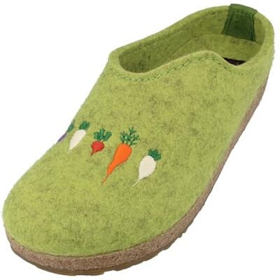 HAFLINGER Chaussons Mixte Adulte Grizzly Rübli 741042, Pointure:38 EU, La Couleur:Vert - Publicité HAFLINGER Chaussons Mixte Adulte Grizzly Rübli 741042, Pointure:38 EU, La Couleur:Vert - Publicité