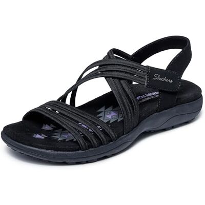 Skechers Femme Reggae Slim-Sunnyside 2.0 Sandale, Noir, 40 EU - Publicité Skechers Femme Reggae Slim-Sunnyside 2.0 Sandale, Noir, 40 EU - Publicité