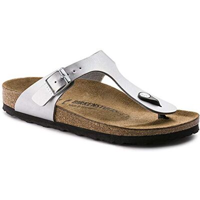 Birkenstock Gizeh Silver slippers dames (S) - Publicité Birkenstock Gizeh Silver slippers dames (S) - Publicité