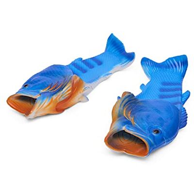 Coddies Fish Flops Tongs unisexes basses pour hommes, femmes et enfants en forme de poissons, bleu, 39/40 EU - Publicité Coddies Fish Flops Tongs unisexes basses pour hommes, femmes et enfants en forme de poissons, bleu, 39/40 EU - Publicité