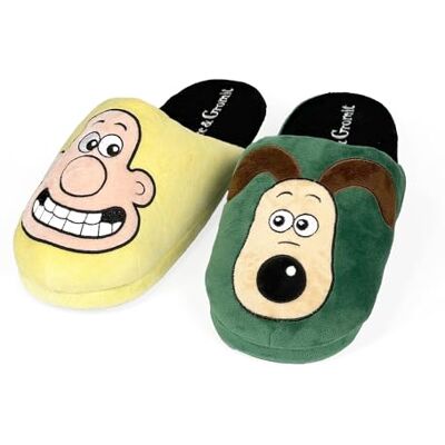 Coddies Wallace & Gromit Pantoufles – Cadeaux officiels Wallace and Gromit pour adultes – Chaussures d'intérieur en mousse à mémoire de forme avec semelle rigide – Pantoufles amusantes pour hommes - Publicité Coddies Wallace & Gromit Pantoufles – Cadeaux officiels Wallace and Gromit pour adultes – Chaussures d'intérieur en mousse à mémoire de forme avec semelle rigide – Pantoufles amusantes pour hommes - Publicité