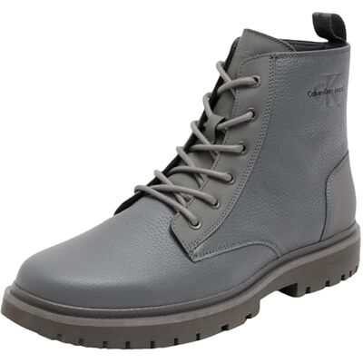 Calvin Klein Jeans EVA MID LACEUP BOOT LTH Bottes Homme, Gris (Charcoal Grey), 43 EU - Publicité Calvin Klein Jeans EVA MID LACEUP BOOT LTH Bottes Homme, Gris (Charcoal Grey), 43 EU - Publicité