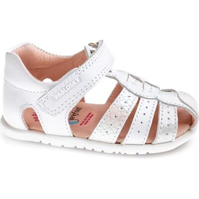 Pablosky Bébé Fille Sandale, Blanc, 20 EU Large - Publicité Pablosky Bébé Fille Sandale, Blanc, 20 EU Large - Publicité