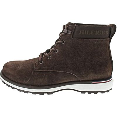 Tommy Hilfiger Herren Low Boot Stiefel Corporate Outdoor Suede Boot aus Leder, Braun (Cocoa), 40 - Publicité Tommy Hilfiger Herren Low Boot Stiefel Corporate Outdoor Suede Boot aus Leder, Braun (Cocoa), 40 - Publicité