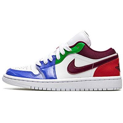 Nike Baskets Air Jordan 1 Low SE pour femme, Blanc/blanc-hyper royal-noir, 6.5 - Publicité Nike Baskets Air Jordan 1 Low SE pour femme, Blanc/blanc-hyper royal-noir, 6.5 - Publicité