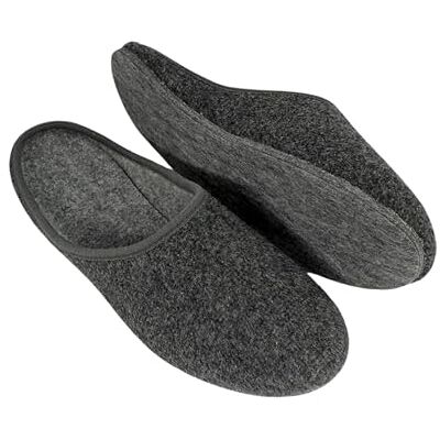 Pantoffelmann Chaussons en feutre avec semelle en feutre Gris Taille 41 Pantoufles respirants et confortables pour femmes et hommes Chaussures élégants et chauds - Publicité Pantoffelmann Chaussons en feutre avec semelle en feutre Gris Taille 41 Pantoufles respirants et confortables pour femmes et hommes Chaussures élégants et chauds - Publicité