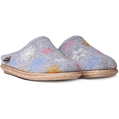 TONI PONS Chaussons de maison pour femmes en feutre DELI-CP Gris, 39 EU - Publicité TONI PONS Chaussons de maison pour femmes en feutre DELI-CP Gris, 39 EU - Publicité