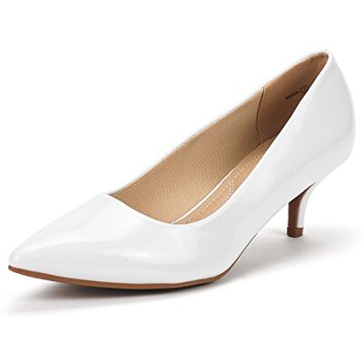 DREAM PAIRS Escarpins Femme Classiques et Élégantes Chaussures à Talon Chaton Confortable,Size 43,Blanc/Pat,Moda - Publicité DREAM PAIRS Escarpins Femme Classiques et Élégantes Chaussures à Talon Chaton Confortable,Size 43,Blanc/Pat,Moda - Publicité
