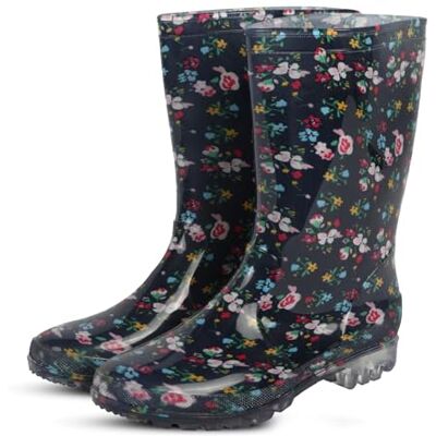 A2Z Femmes Bottes De Pluie Antidérapante Étanche Caoutchouc Galoshes Désign LDS AZ31917 Floral 3 UK - Publicité A2Z Femmes Bottes De Pluie Antidérapante Étanche Caoutchouc Galoshes Désign LDS AZ31917 Floral 3 UK - Publicité