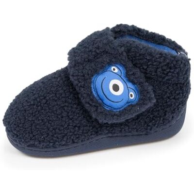 Isotoner Chaussons pantoufles Bottillons garçon à fermeture à scratch, bon maintien du pied, semelle antidérapante, 25, marine - Publicité Isotoner Chaussons pantoufles Bottillons garçon à fermeture à scratch, bon maintien du pied, semelle antidérapante, 25, marine - Publicité