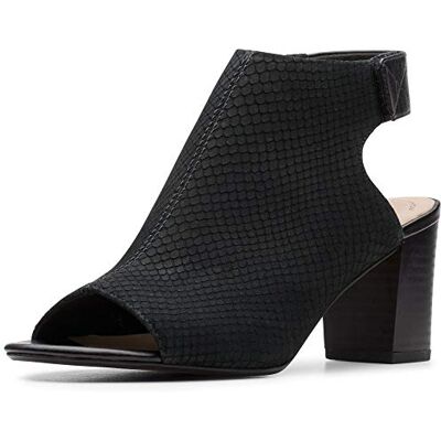 Clarks Deva Bell, Sandales Bride arrière femme, Noir (Black Nubuck Black Nubuck), 39 EU - Publicité Clarks Deva Bell, Sandales Bride arrière femme, Noir (Black Nubuck Black Nubuck), 39 EU - Publicité