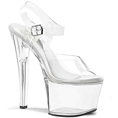 Pleaser Treasure 708, Des sandales femme, Transparent (Clr/Clr), 37 EU - Publicité Pleaser Treasure 708, Des sandales femme, Transparent (Clr/Clr), 37 EU - Publicité