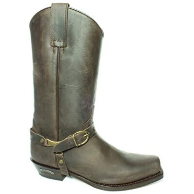 Sendra Boots 3091 Seta Marron Femmes Hommes Santiags Motard Western Cowboy Bottes Bout Carré Talon Incliné Pullstraps Fait Main Cuir Véritable Taille 44 - Publicité Sendra Boots 3091 Seta Marron Femmes Hommes Santiags Motard Western Cowboy Bottes Bout Carré Talon Incliné Pullstraps Fait Main Cuir Véritable Taille 44 - Publicité