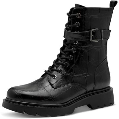 Tamaris Bottines plates en dentelle pour femme Noir croco Taille 38 EU, Black Croco., 38 EU - Publicité Tamaris Bottines plates en dentelle pour femme Noir croco Taille 38 EU, Black Croco., 38 EU - Publicité