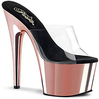 Pleaser ADORE-701 CLR/Rose Gold Chrome UK 4 (EU 37) - Publicité Pleaser ADORE-701 CLR/Rose Gold Chrome UK 4 (EU 37) - Publicité