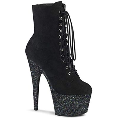 Pleaser ADORE-1020FSMG Blk Faux Suede/Blk Multi Mini Glitter UK 9 (EU 42) - Publicité Pleaser ADORE-1020FSMG Blk Faux Suede/Blk Multi Mini Glitter UK 9 (EU 42) - Publicité