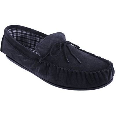 Mokkers Bruce Chaussons mocassins en daim véritable pour homme, bleu marine, 45 EU - Publicité Mokkers Bruce Chaussons mocassins en daim véritable pour homme, bleu marine, 45 EU - Publicité